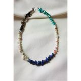 Sertifikali Yay Burcu Doğaltaş Kolye (Lapis Lazuli, , Turkuaz, Ay Taşı, Labradorit)