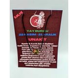Sertifikalı Yay Burcu Unakit Taşı Doğal Taş Kolye
