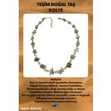 Sertifikalı Yeşim Doğal Taş Özel Tasarım Kolye Aaa Kalite