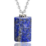 Sertifikalı Yüksek Kalite Fasetli Doğal Lapis Lazuli Taşı Kolye Doğal Mavi Renk 50 cm