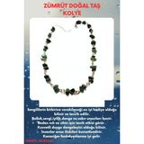 Sertifikalı Zümrüt Doğal Taş Özel Tasarım Kolye