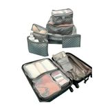 Sertil 6'lı Valiz Düzenleyici Fileli Organizer Bavul Içi Organizer Set Seyahat Hurcu Puantiye Desen