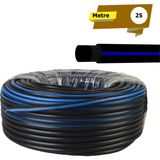 Sertsan 1/2" Termo Sağlam Siyah Kaucuk Bahçe Hortumu 25 Metre