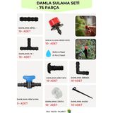 Sertsan Damlama Sulama Borusu Ek Parçaları - 75 Parça !