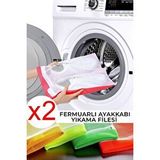 Sertstil 2 Adet - Fermuarlı Ayakkabı Yıkama Filesi karışık