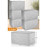 Sertstil 5 Adet - Büyük Boy Gri Benekli Hurç - 74 X 46 X 46 Cm