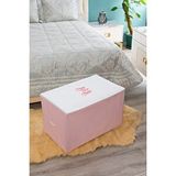 Sertstil Büyük Boy Basklı Pembe Hurç 74 X 46 X 46 Cm