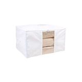 Sertstil Büyük Boy Pencereli Baskı Detaylı Hurç 64 X 41 X 35 Cm BEYAZ