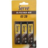Serve 0.5 Kalem Ucu 3 Adet Serve 0.5 mm Siyah Kalem Uçları 3'lü Paket