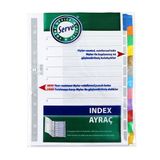 Serve A4 12 Renkli Karton Ayraç