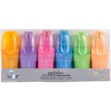 Serve Berry Mini Fosforlu Kalem 6'lı Set Suya Dayanıklı Pastel Renkler ile Yüksek Kalite