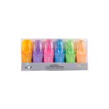 Serve Berry Mini Fosforlu Kalem, Pastel Renk, 6'lı Set
