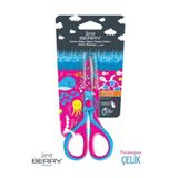 Serve Berry Su Altı Serisi 13.5 Cm. Çocuk Makası (Paslanmaz Çelik) - Pembe - Mavi