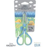 Serve Berry Su Altı Serisi 13.5 Cm. Çocuk Makası (Paslanmaz Çelik) - Yeşil - Mavi