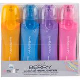 Serve Berry SV-BRFKP4PS 4'lü Pastel Fosforlu Kalem