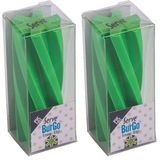 Serve Burgo Silgi Model 6 Fosforlu Yeşil Tekli Pet 2li paket