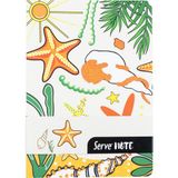 Serve Çizgili A5 Defter - Doğa Serisi - Hardal Sarısı