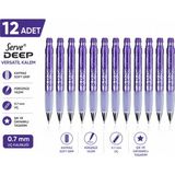 Serve Deep Versatil Kalem 0.7mm Metalik Mor Yıldız 6'lı Paket