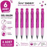Serve Deep Versatil Kalem Uzay Temalı - Metalik Pembe 6'lı Paket