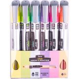 Serve Fosforlu Kalem Seti 6 Parça Pastel Renkler 1-5.5 mm