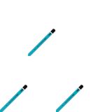 Serve Premium Kursun Kalem Fosforlu Mavi 3lü paket