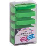 Serve Steps Fosforlu Yeşil Silgi PVC İçermeyen Eğlenceli Tasarım