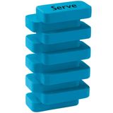 Serve Steps Silgi Fosforlu Mavi Tekli Pet