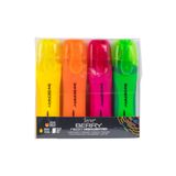 Serve SV-BRFKP4FR Berry Fosforlu Kalem, Neon, 4'lü Paket