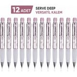 Serve Versatil Kalem Deep 0.7 mm Met Roze Ay-Yıldız 12'li Paket