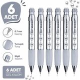 Serve Versatil Kalem Deep 0.7 mm Metalik Gri Uzaylı 6'lı Paket