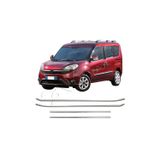 Servet Dizayn Oto Fiat Doblo Uyumlu 2010-2021 Krom Cam Çıtası 4 Parça Paslanmaz Çelik