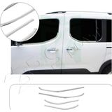 Servet Dizayn Oto Fiat Doblo Uyumlu 2019 ve Üzeri Krom Cam Çıtası 4 Parça Paslanmaz Çelik