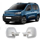 Servet Dizayn Oto Fiat Doblo Uyumlu 2022 ve Üzeri Krom Ayna Kapağı 2 Parça Abs Krom Kaplama