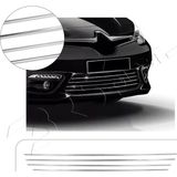 Servet Dizayn Oto Renault Fluence Uyumlu 2012-2016 Krom Ön Tampon Çıtası 4 Parça Paslanmaz Çelik