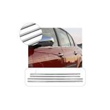 Servet Dizayn Oto Renault Megane 2 Sd Uyumlu 2004-2010 Krom Cam Çıtası 4 Parça Paslanmaz Çelik