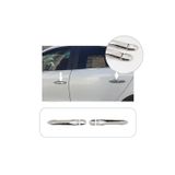 Servet Dizayn Oto Renault Megane 3 Uyumlu 2010-2016 Krom Kapı Kolu 2 Kapı Sensörsüz Anahtar Delikli Paslanmaz Çelik