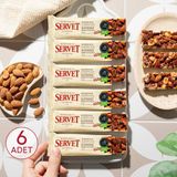 Servet Şeker İlavesiz Badem Krokan Bar 120g (6 x 20g) - 120 gr