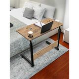 servetavcı Bambu Yükseklik Ayarlı Laptop ve Tablet Sehpası Çalışma Masası - Atlantik Çam 80X40 (Tekerlekli)