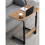 servetavcı Bambu Yükseklik Ayarlı Laptop ve Tablet Sehpası Çalışma Masası - Atlantik Çam Tekerlekli Malzeme Suntalam Metal - 60x40