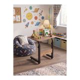 servetavcı Pedd Yükseklik Ayarlı Çocuk Çalışma Masası - Atlantik Çam (50x40) Tekerlekli Oval Kenar