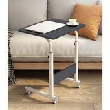 servetavcı Yükseklik Ayarlı Laptop Sehpası - Antrasit Beyaz (Tekerli) 60X40 - 60 x 40 cm - Antrasit - Beyaz