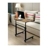 servetavcı Yükseklik Ayarlı Laptop Sehpası Ve Çalışma Masası - Atlantik Çam (TEKERLİ) 70x40 Oval Kenar