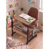 Servetavcı Yükseklik Ayarlı Öğrenci Ders Çalışma Masası - Atlantik Çam 70X40 (Tekerli) Oval Kenar