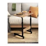 servetavcı Yükseklik Ayarlı Zigon Sehpa Atlantik Çam - 45x40 Oval Kenar (Tekerlekli)
