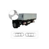 ServetDizaynOto Ford Transit Kamyonet Uyumlu 2007-2019 Krom Stop Çerçevesi 2 Parça Paslanmaz Çelik