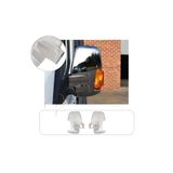 Servetdizaynoto Ford Transit Uyumlu 2014-2023 Krom Ayna Kapağı 2 Parça Paslanmaz Çelik