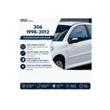 Servetdizaynoto Peugeot 206 Uyumlu 1998 Ve Üzeri Krom Ayna Kapağı 2 Parça Paslanmaz Çelik