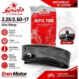 Servis 2.25/2.50-17 Motosiklet Iç Lastik Düz Sibop Butyl 17 Jant