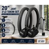 Servis 20X1.95 DIŞ LASTİK (THRONE) Bisiklet Lastiği ve İç Lastiği (2 ADET DIŞ LASTİK + 2 ADET İÇ LASTİK+ 1 ADET BİSİKLE