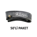 Servis 3.50/4.10X18 İç Lastik Butyl Motosiklet İç Lastiği (50 Adet)